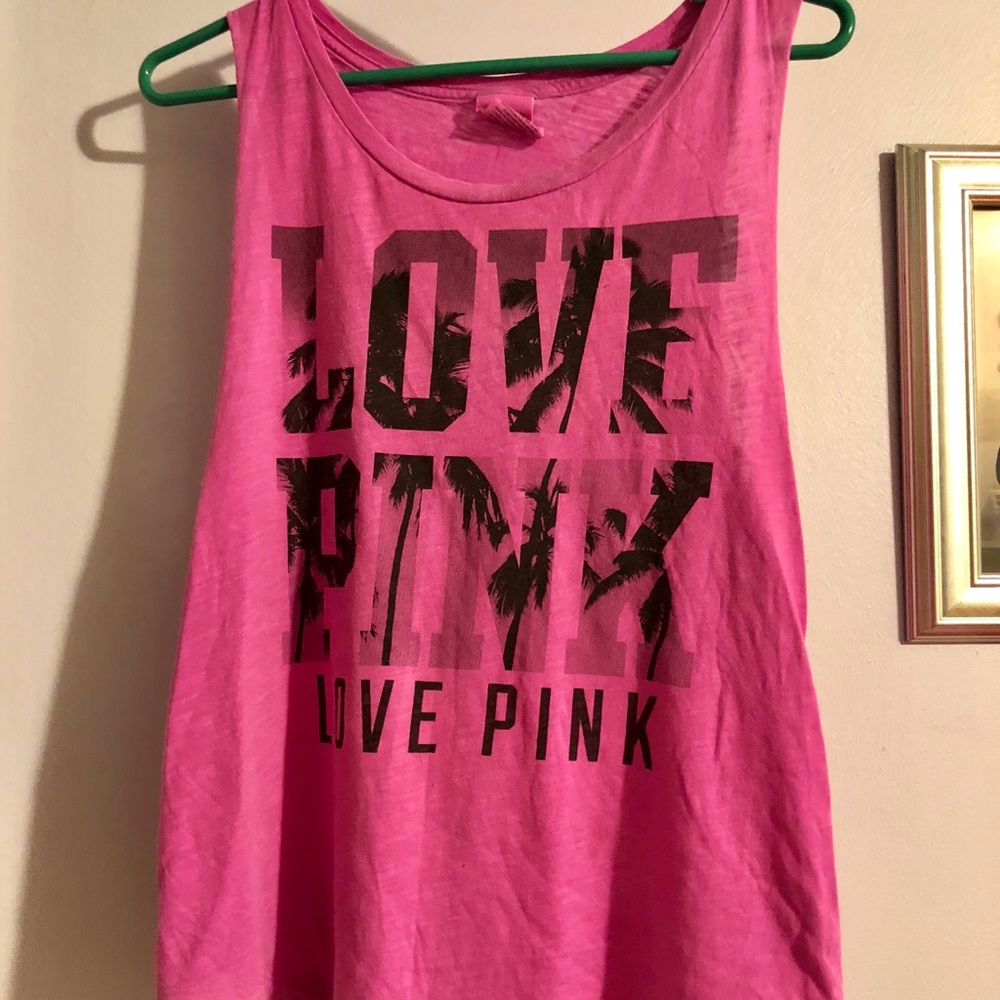 LOVE PINK Palm Tree Tank Top